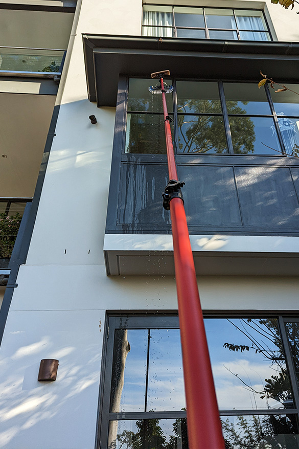 window cleaning point piper waterfed pole